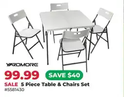 Runnings 5 Piece Table & Chairs Set offer