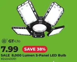 Runnings 8, 000 Lumen 5-Panel LED Bulb offer