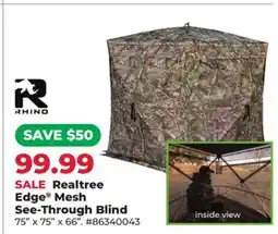 Runnings Realtree Edge Mesh See-Through Blind offer