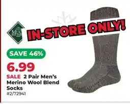 Runnings 2 Pair Men's Merino Wool Blend offer