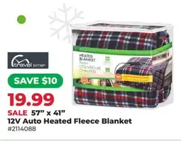 Runnings 57 x 41 12V Auto Heated Fleece Blanket offer