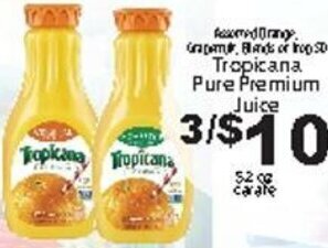 Fine Fare Tropicana Pure Premium Juice offer