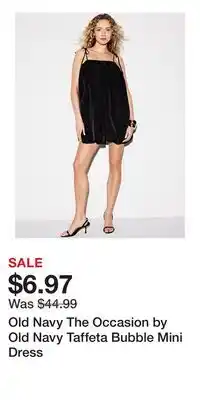 Old Navy Old Navy The Occasion by Old Navy Taffeta Bubble Mini Dress offer
