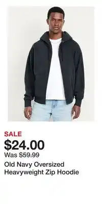 Old Navy Old Navy Oversized Heavyweight Zip Hoodie offer