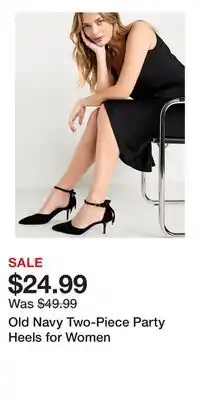 Old Navy Old Navy Two-Piece Party Heels for Women offer
