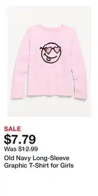 Old Navy Old Navy Long-Sleeve Graphic T-Shirt for Girls offer