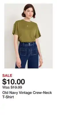 Old Navy Old Navy Vintage Crew-Neck T-Shirt offer