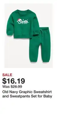 Old Navy Old Navy Graphic Sweatshirt and Sweatpants Set for Baby offer