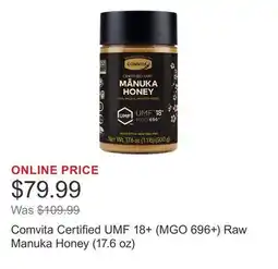 Costco Comvita Certified UMF 18+ (MGO 696+) Raw Manuka Honey (17.6 oz) offer