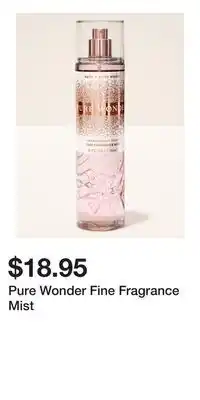 Bath & Body Works Pure Wonder Fine Fragrance Mist offer