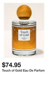 Bath & Body Works Touch of Gold Eau De Parfum offer