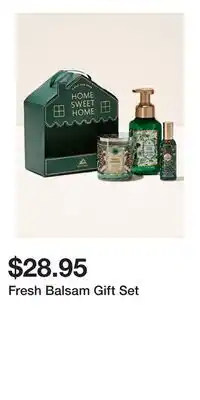 Bath & Body Works Fresh Balsam Gift Set offer