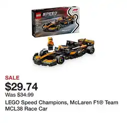 Office Depot LEGO Speed Champions, McLaren F1 Team MCL38 Race Car offer