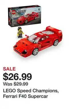 Office Depot LEGO Speed Champions, Ferrari F40 Supercar offer