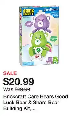 Office Depot Brickcraft Care Bears Good Luck Bear & Share Bear Building Kit, Multicolor, Kit Of 336 Pieces offer