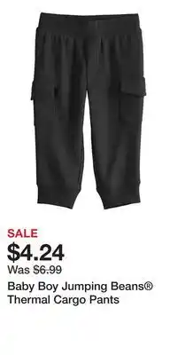 Kohl's Baby Boy Jumping Beans Thermal Cargo Pants offer