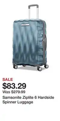 Kohl's Samsonite Ziplite 6 Hardside Spinner Luggage offer