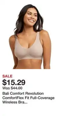 Kohl's Bali Comfort Revolution ComfortFlex Fit Full-Coverage Wireless Bra DF3484 offer