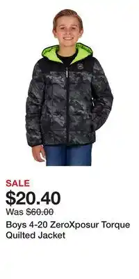 Kohl's Boys 4-20 ZeroXposur Torque Quilted Jacket offer