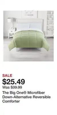 Kohl's The Big One Microfiber Down-Alternative Reversible Comforter offer