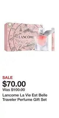 Kohl's Lancome La Vie Est Belle Traveler Perfume Gift Set offer