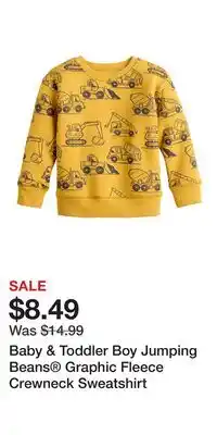 Kohl's Baby & Toddler Boy Jumping Beans Graphic Fleece Crewneck Sweatshirt offer
