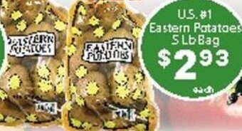 Fine Fare Eastern Potatoes offer