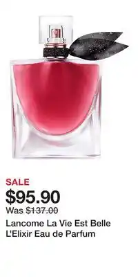 Kohl's Lancome La Vie Est Belle L'Elixir Eau de Parfum offer