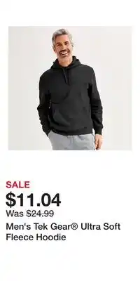 Kohl's Men's Tek Gear Ultra Soft Fleece Hoodie offer