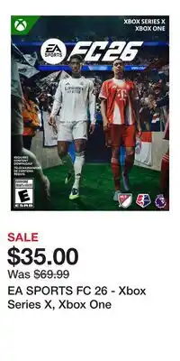 Game Stop EA SPORTS FC 26 - Xbox Series X, Xbox One offer