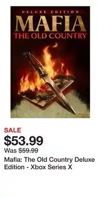 Game Stop Mafia: The Old Country Deluxe Edition - Xbox Series X offer