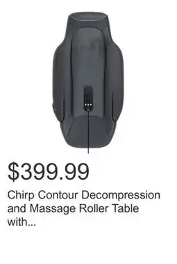 Costco Chirp Contour Decompression and Massage Roller Table with Additional Roller Set offer
