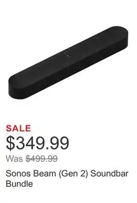 Costco Sonos Beam (Gen 2) Soundbar Bundle offer