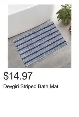 Costco Devgiri Striped Bath Mat offer