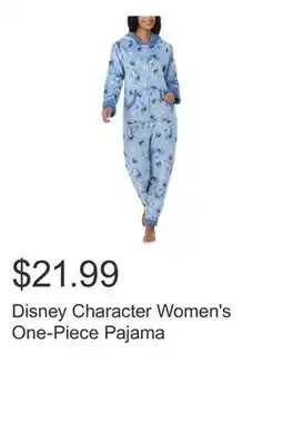 Costco Disney Character Women's One-Piece Pajama offer