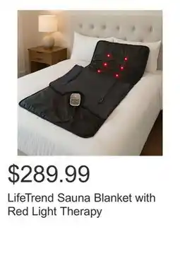 Costco LifeTrend Sauna Blanket with Red Light Therapy offer