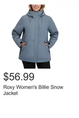 Costco Roxy Women's Billie Snow Jacket offer