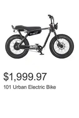 Costco 101 Urban Electric Bike offer