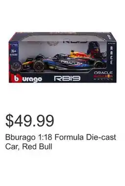Costco Bburago 1:18 Formula Die-cast Car, Red Bull offer