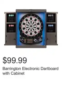 Costco Barrington Electronic Dartboard with Cabinet offer