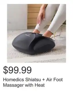 Costco Homedics Shiatsu + Air Foot Massager with Heat offer