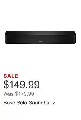 Costco Bose Solo Soundbar 2 offer