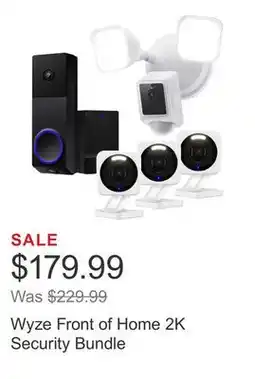 Costco Wyze Front of Home 2K Security Bundle offer