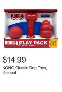 Costco KONG Classic Dog Toys, 3-count offer