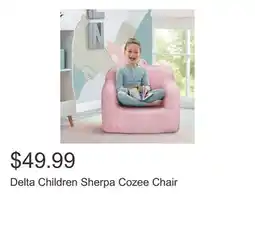 Costco Delta Children Sherpa Cozee Chair offer