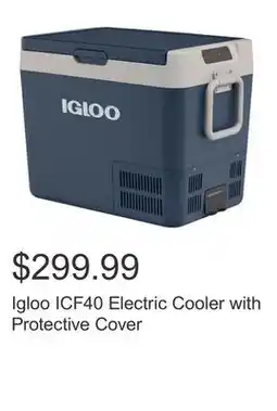 Costco Igloo ICF40 Electric Cooler with Protective Cover offer