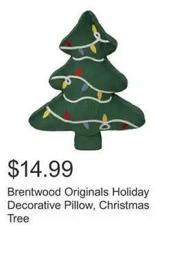 Costco Brentwood Originals Holiday Decorative Pillow, Christmas Tree offer