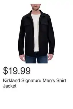 Costco Kirkland Signature Men's Shirt Jacket offer