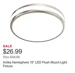 Costco Artika Hemisphere 15 LED Flush Mount Light Fixture offer