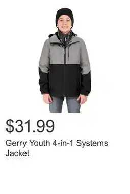 Costco Gerry Youth 4-in-1 Systems Jacket offer